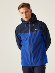 Regatta Blue Navy Birchdale Waterproof Hooded Jacket - Image 1 of 9