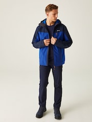 Regatta Blue Navy Birchdale Waterproof Hooded Jacket - Image 3 of 9