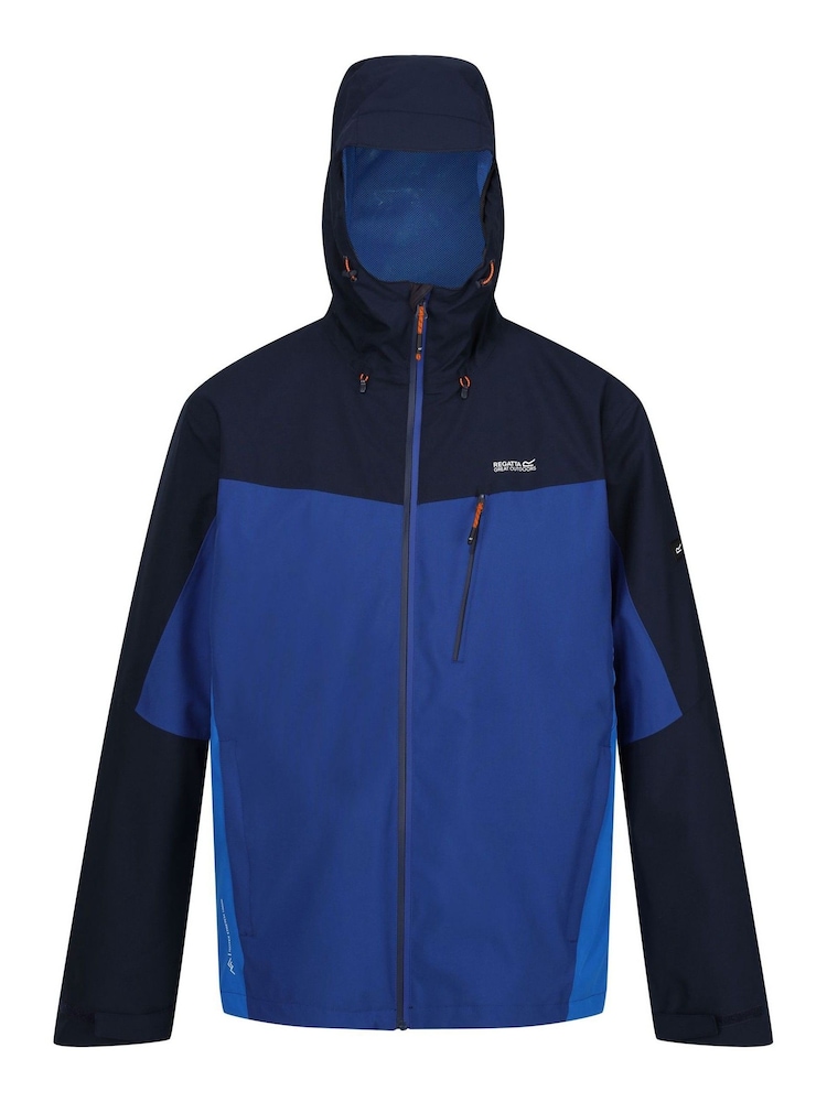Regatta Blue Navy Birchdale Waterproof Hooded Jacket - Image 7 of 9