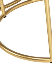 Pacific White Set of 2 Milly Marble Tables with Gold Frame - Image 5 of 5