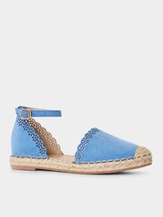 Joe Browns Blue Laser Cut Espadrille Sandals - Image 2 of 4