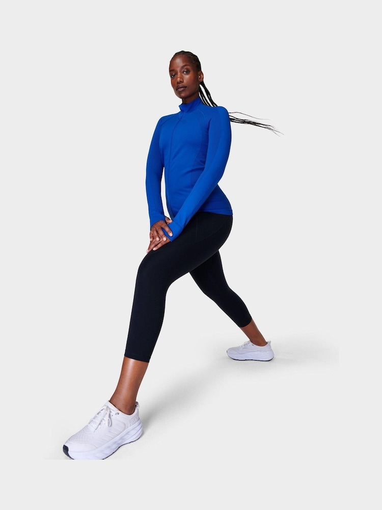 Sweaty Betty Black Power Cropped Workout Leggings - Image 2 of 10