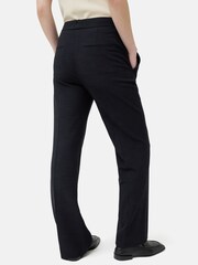 Jigsaw Black Short Crosshatch Mason Trousers - Image 5 of 6