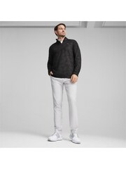 Puma Black Mens Cloudspun Camo 1/4 Zip Pullover Jumper - Image 3 of 6