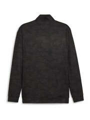 Puma Black Mens Cloudspun Camo 1/4 Zip Pullover Jumper - Image 6 of 6