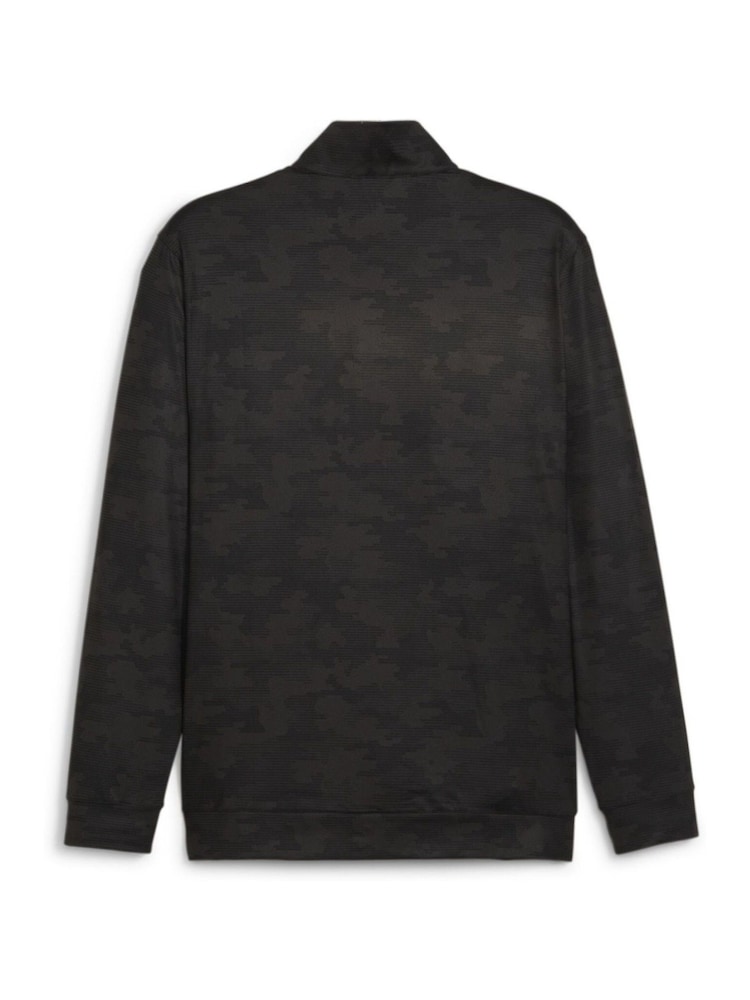 Puma Black Mens Cloudspun Camo 1/4 Zip Pullover Jumper - Image 6 of 6