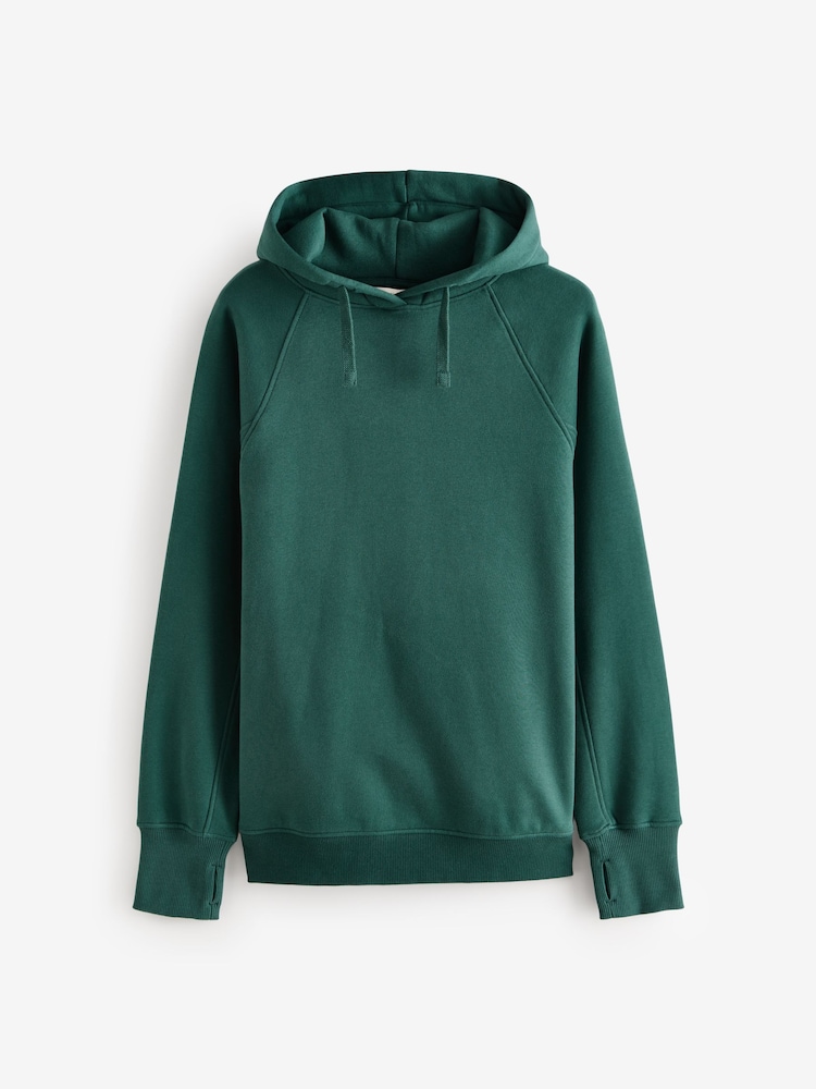 Green Ski Back Graphic Active Longline Overhead Hoodie - Image 5 of 8