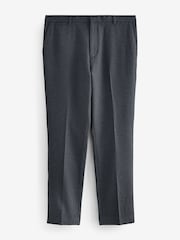 Gris de charbon de bois - Pantalons de smoking texturés avec bande - Image 7 de 10