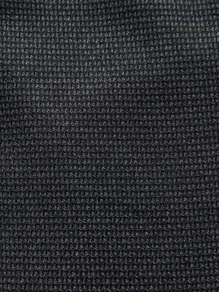 Gris de charbon de bois - Pantalons de smoking texturés avec bande - Image 8 of 10