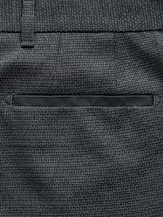 Gris de charbon de bois - Pantalons de smoking texturés avec bande - Image 9 de 10