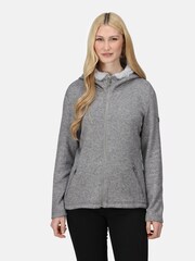 Regatta Grey Avalynn Full Zip Lined Hood Fleece - Image 1 of 8