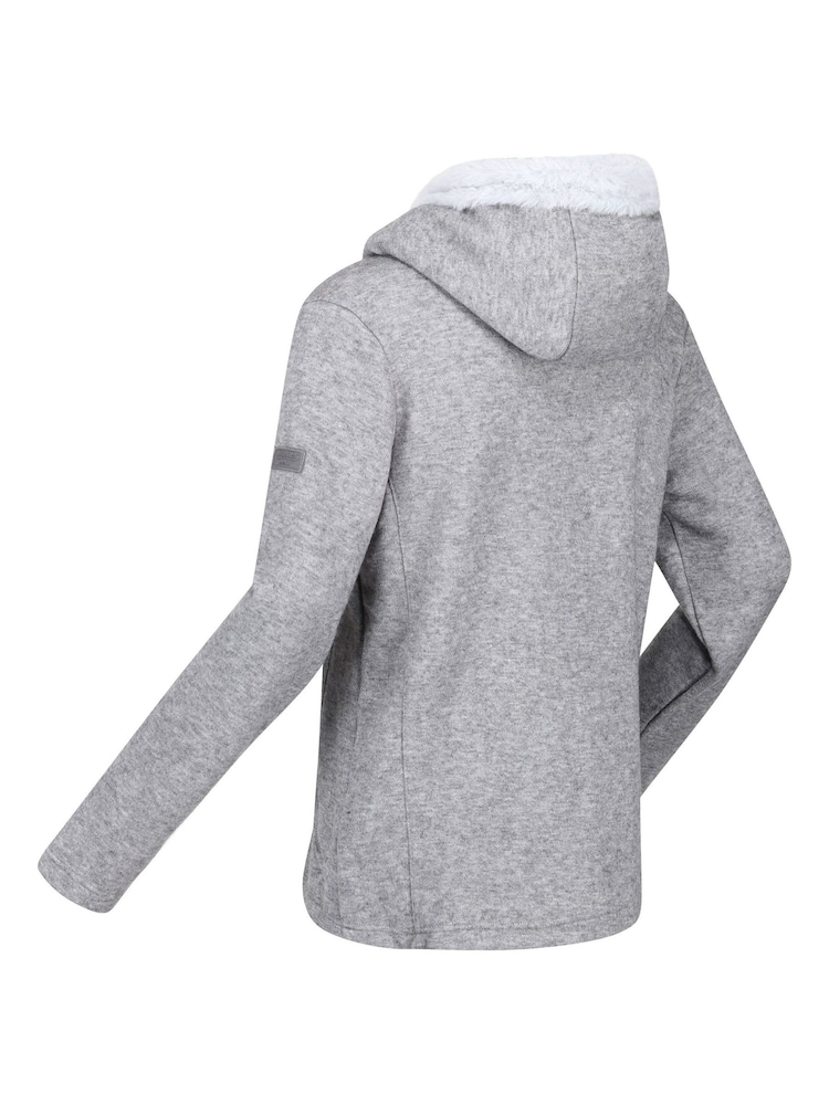 Regatta Grey Avalynn Full Zip Lined Hood Fleece - Image 8 of 8