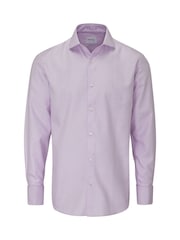 Skopes Purple 100% Cotton Double Cuff Dobby Shirt - Image 5 of 6
