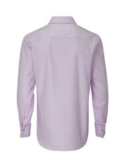 Skopes Purple 100% Cotton Double Cuff Dobby Shirt - Image 6 of 6