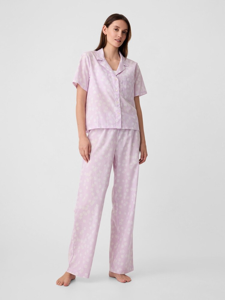 Weiß - Gap Popeline-Pyjamahose - Bild 1 von 1