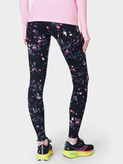 Sweaty Betty Black Scattered Texture Print Full Length Aerial Core Workout Leggings - Image 2 of 9