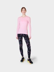 Sweaty Betty Black Scattered Texture Print Full Length Aerial Core Workout Leggings - Image 4 of 9