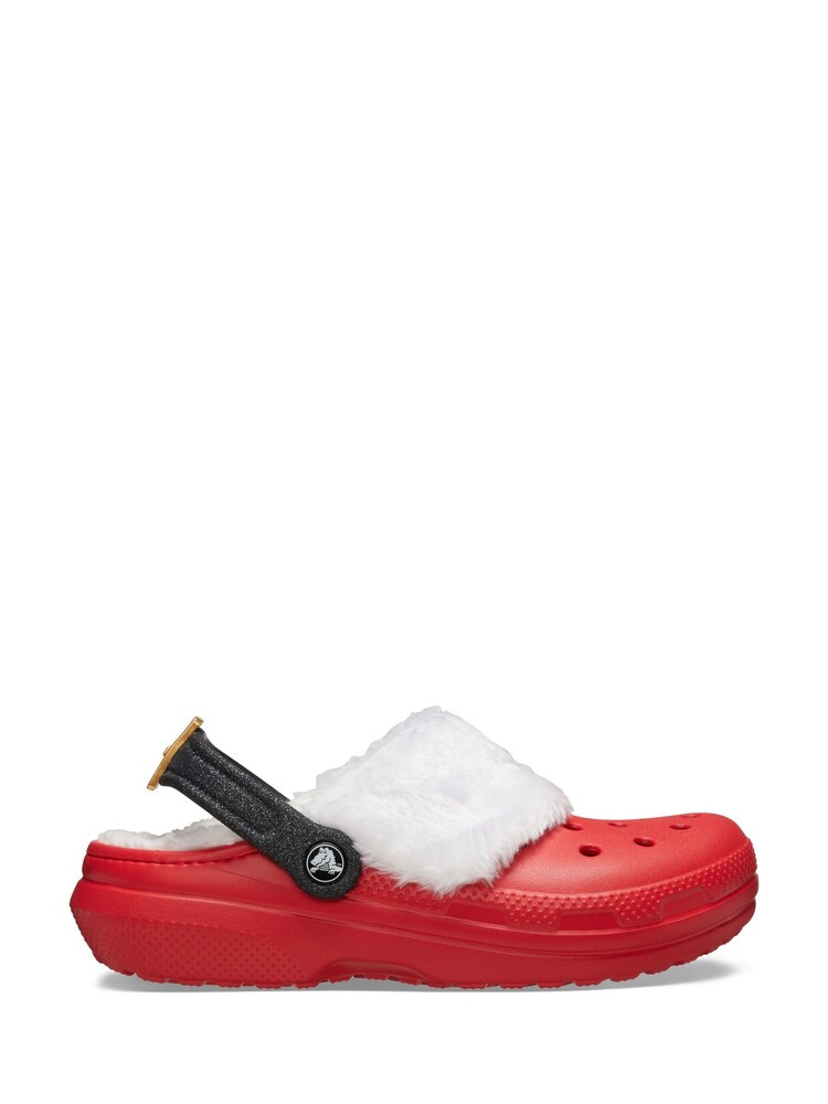 Crocs Red Classic Lined Santa Clogs - Image 1 of 6