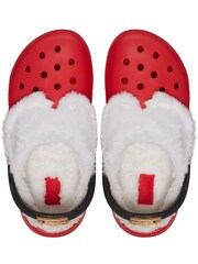 Crocs Red Classic Lined Santa Clogs - Image 5 of 6