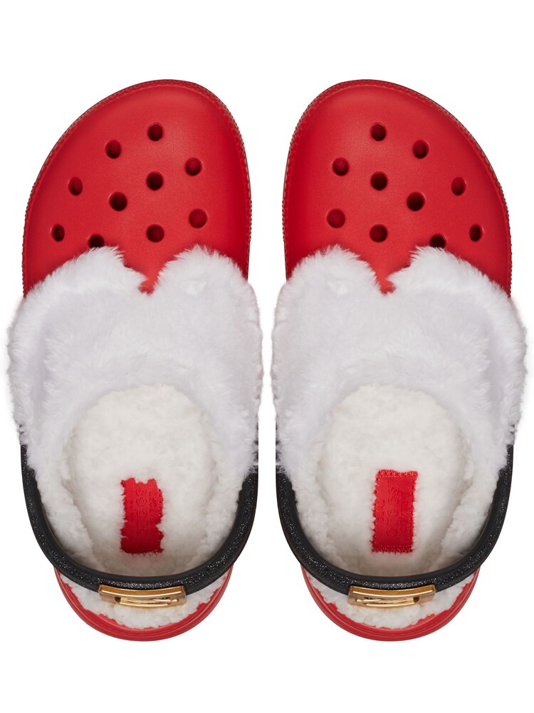 Crocs Red Classic Lined Santa Clogs - Image 5 of 6