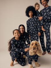 Black/White Matching Family Pets Christmas Tree 100% Cotton Pyjamas - Image 2 of 9
