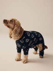 Black/White Matching Family Pets Christmas Tree 100% Cotton Pyjamas - Image 4 of 9