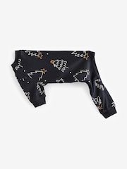 Black/White Matching Family Pets Christmas Tree 100% Cotton Pyjamas - Image 7 of 9