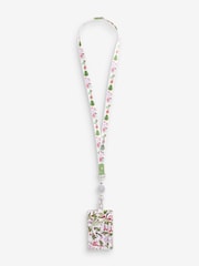 Cath Kidston Cream Christmas House Lanyard - Image 2 of 5