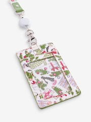Cath Kidston Cream Christmas House Lanyard - Image 3 of 5