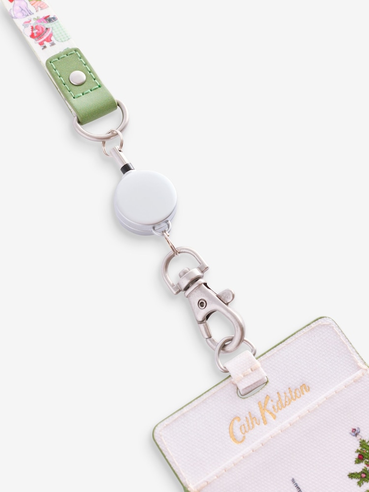 Cath Kidston Cream Christmas House Lanyard - Image 5 of 5
