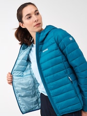 Regatta Blue Navy Womens Hooded Marizion Walking Jacket - Image 5 of 9