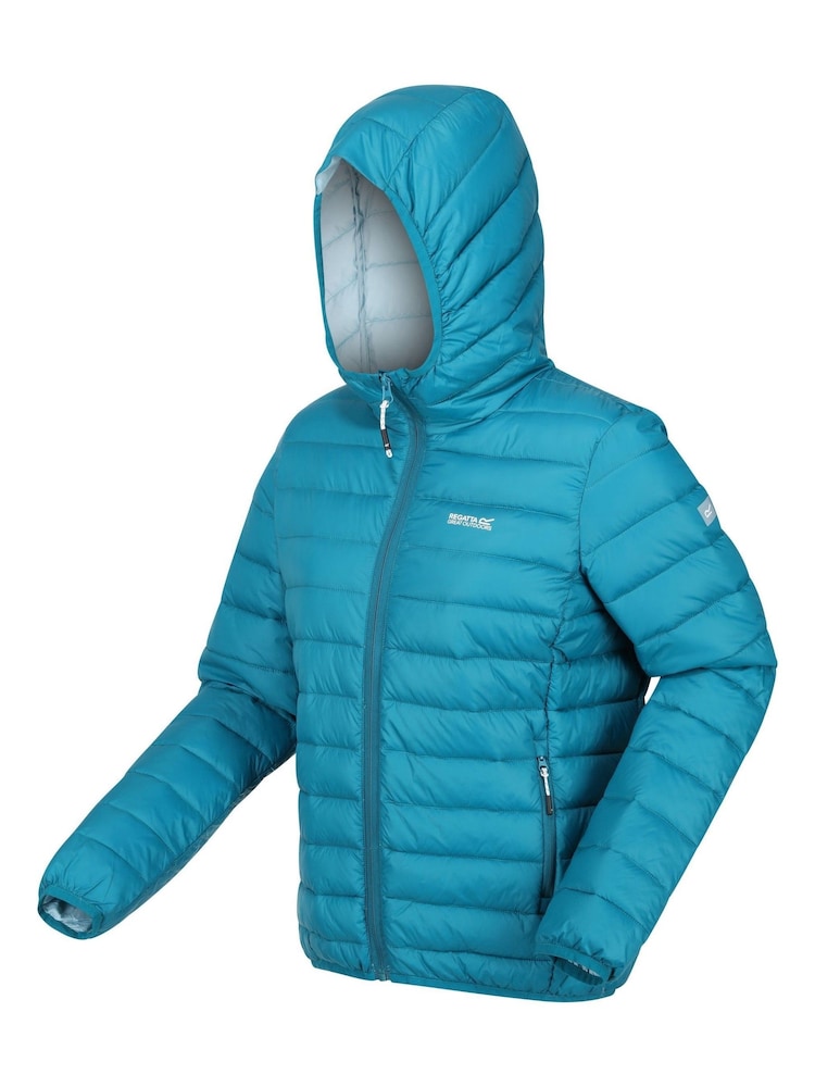 Regatta Blue Navy Womens Hooded Marizion Walking Jacket - Image 9 of 9
