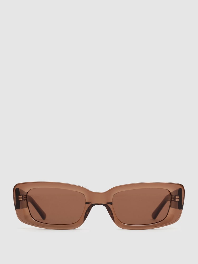DMY Studios Transparent Rectangular Sunglasses - Image 1 of 5