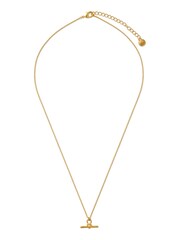 Orelia London 18k Gold Plating Dainty T-Bar Knot Necklace - Image 1 of 3
