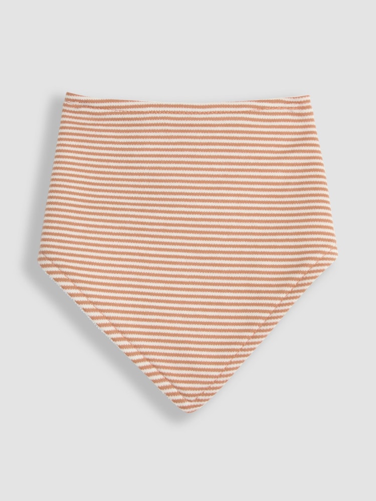 JoJo Maman Bébé Cream Bear 3-Pack Baby Dribble Bibs - Image 2 of 8