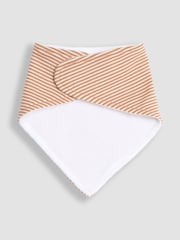 JoJo Maman Bébé Cream Bear 3-Pack Baby Dribble Bibs - Image 3 of 8