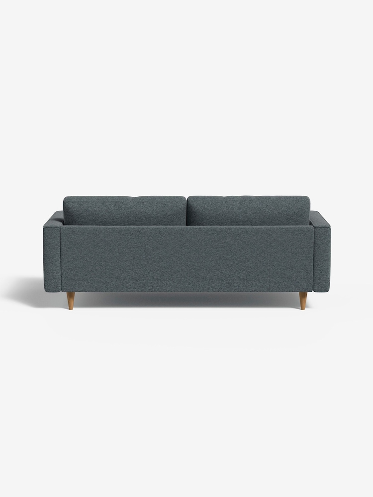 MADE.COM Basket Weave Teal Green Scott 3 Seater Sofa - Image 2 of 4
