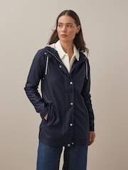 Ilse Jacobsen Straight Fit Lightweight Waterproof Rain Jacket - Image 1 of 8