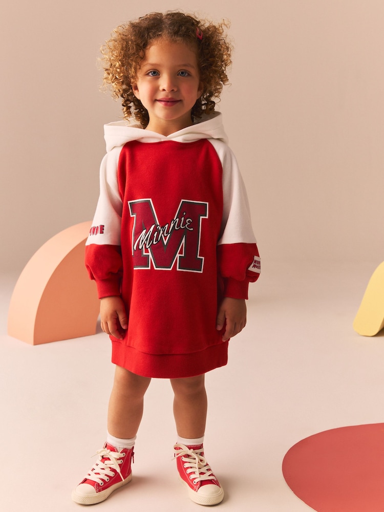 Red Minnie Mouse Sweat Dress and Leggings Set (3mths-7yrs) - Image 2 of 10
