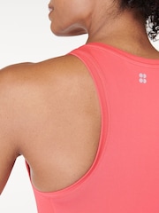 Кораллово-розовый - Sweaty Betty Athlete Crop Seamless Workout Vest - Image 6 of 7