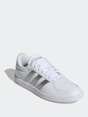 adidas White/Pink Breaknet Sleek Trainers - Image 3 of 11