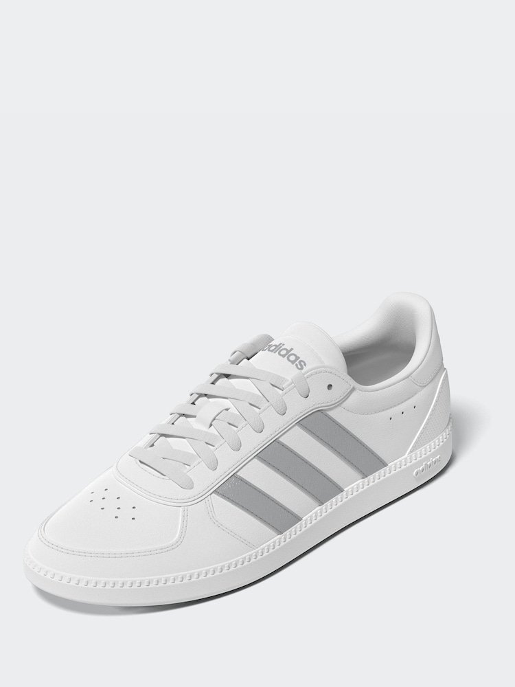 adidas White/Pink Breaknet Sleek Trainers - Image 5 of 11