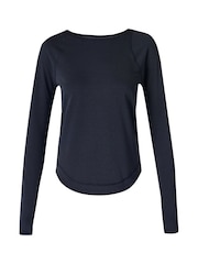 Sweaty Betty Navy Blue Breathe Easy Sleeve Top - Image 7 of 7