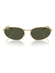 Ray-Ban Gold Tone Rb3734 Irregular Sunglasses - Image 4 of 8