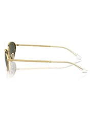 Ray-Ban Gold Tone Rb3734 Irregular Sunglasses - Image 7 of 8