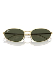 Ray-Ban Gold Tone Rb3734 Irregular Sunglasses - Image 8 of 8