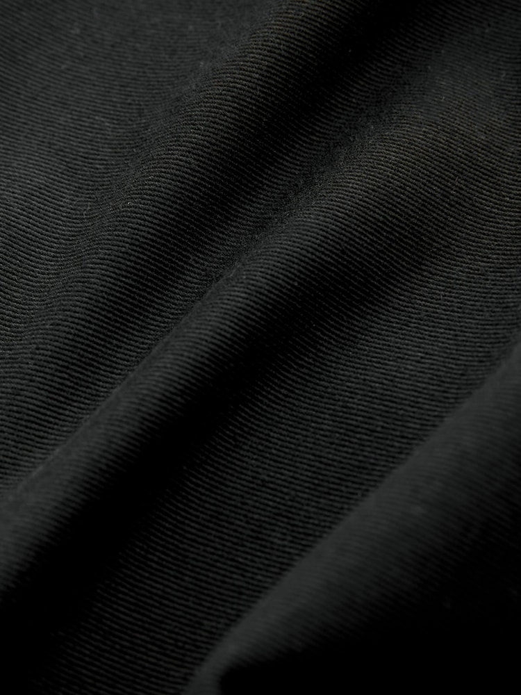 Black Regular Fit 100% Cotton Utility Pocket Cargo Trousers - Image 12 of 12
