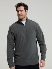 Mountain Warehouse Light Grey Mens Camber II Half Zip Quick Drying Fleece - Image 1 of 5
