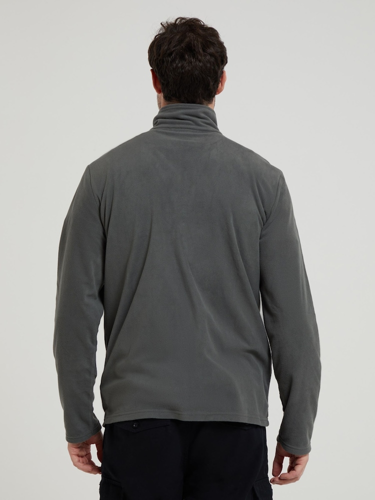 Mountain Warehouse Light Grey Mens Camber II Half Zip Quick Drying Fleece - Image 2 of 5