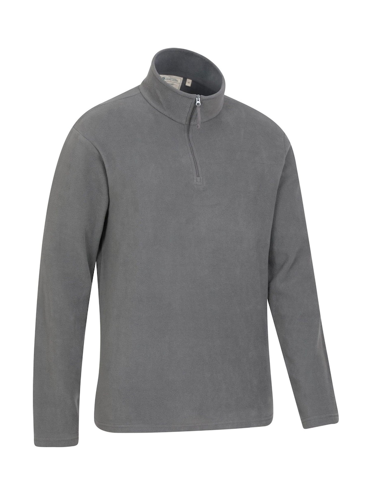 Mountain Warehouse Light Grey Mens Camber II Half Zip Quick Drying Fleece - Image 3 of 5
